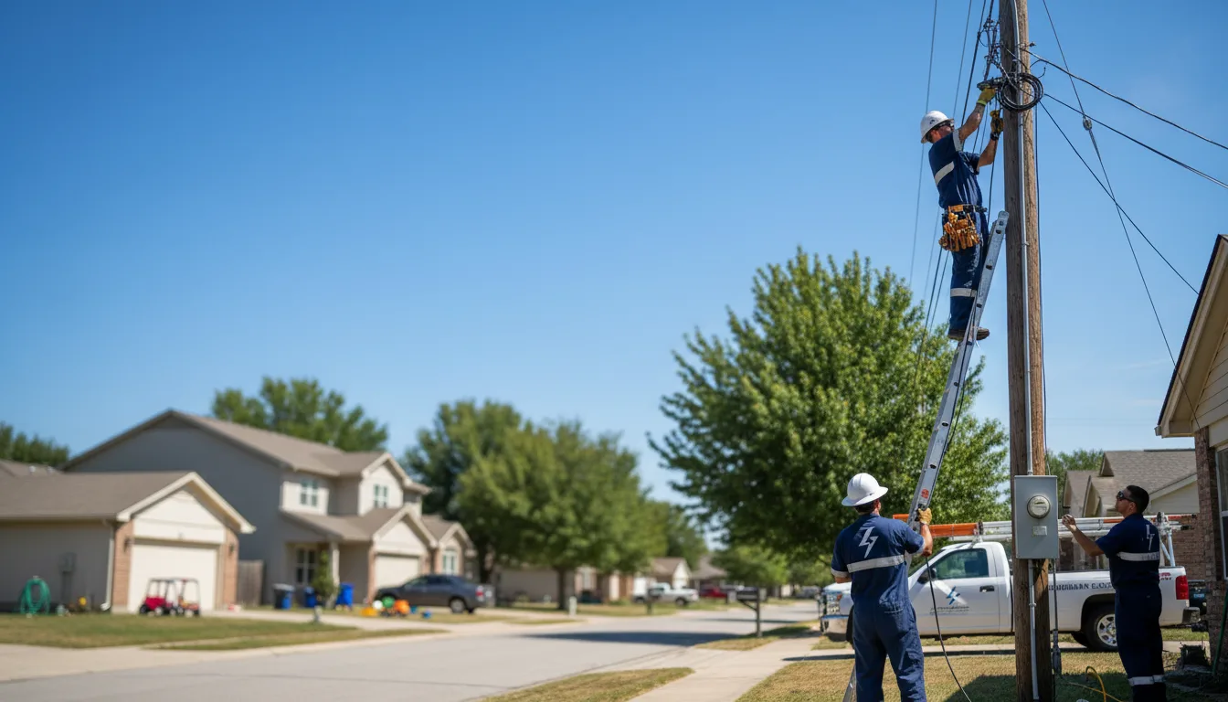 Residential electrician providing installation services in Wantagh, NY
